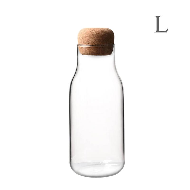 Cork Glass Bottle - Perfect for Storing Liquids and More