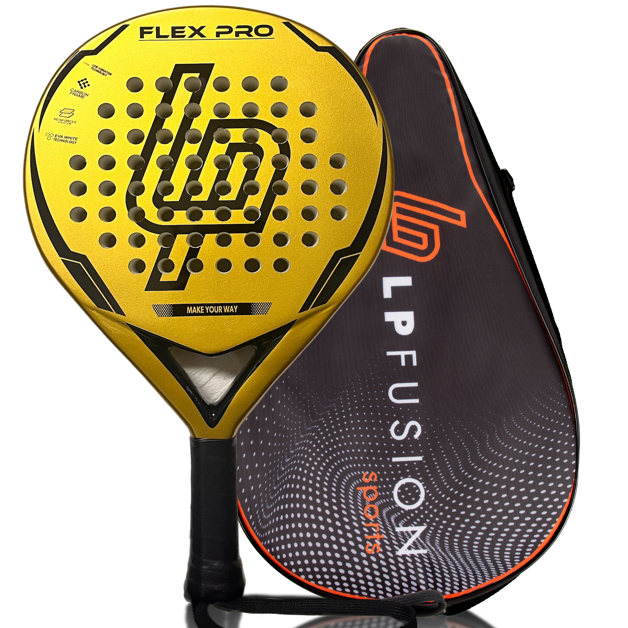 LP Fiberglass Flex Pro: All Skill Levels - Padel Racket