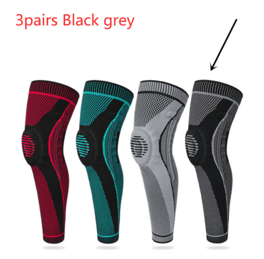 Sports Knee Pads Knitted Silicone Support Compression Patella