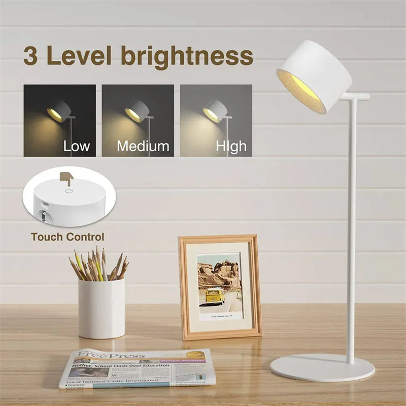 Versatile Magnetic LED Table Lamp with USB Charging