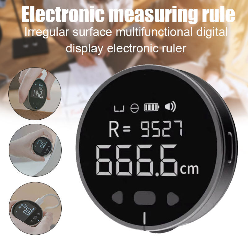 High Precision Digital LCD Electronic Measuring Ruler - Compact and Versatile