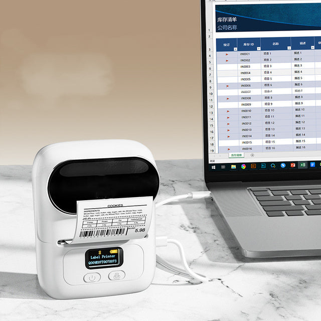 M110 Portable Bluetooth Label Printer & Label Paper
