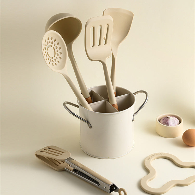 Household Heat-Resistant Silicone Kitchen Utensils Set