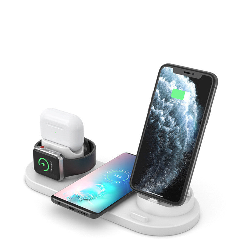 6-in-1 Wireless Charging Station - Universal Phone Stand with USB Hub