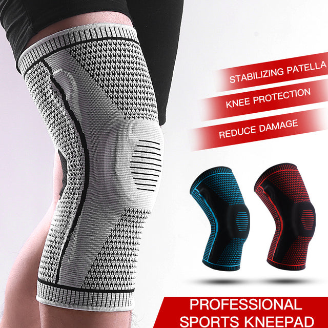 Compression Knee Supports with Silicone and Springs