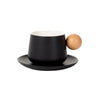 LP Fusion Ceramic Cup & Saucer Set with Wooden Handle