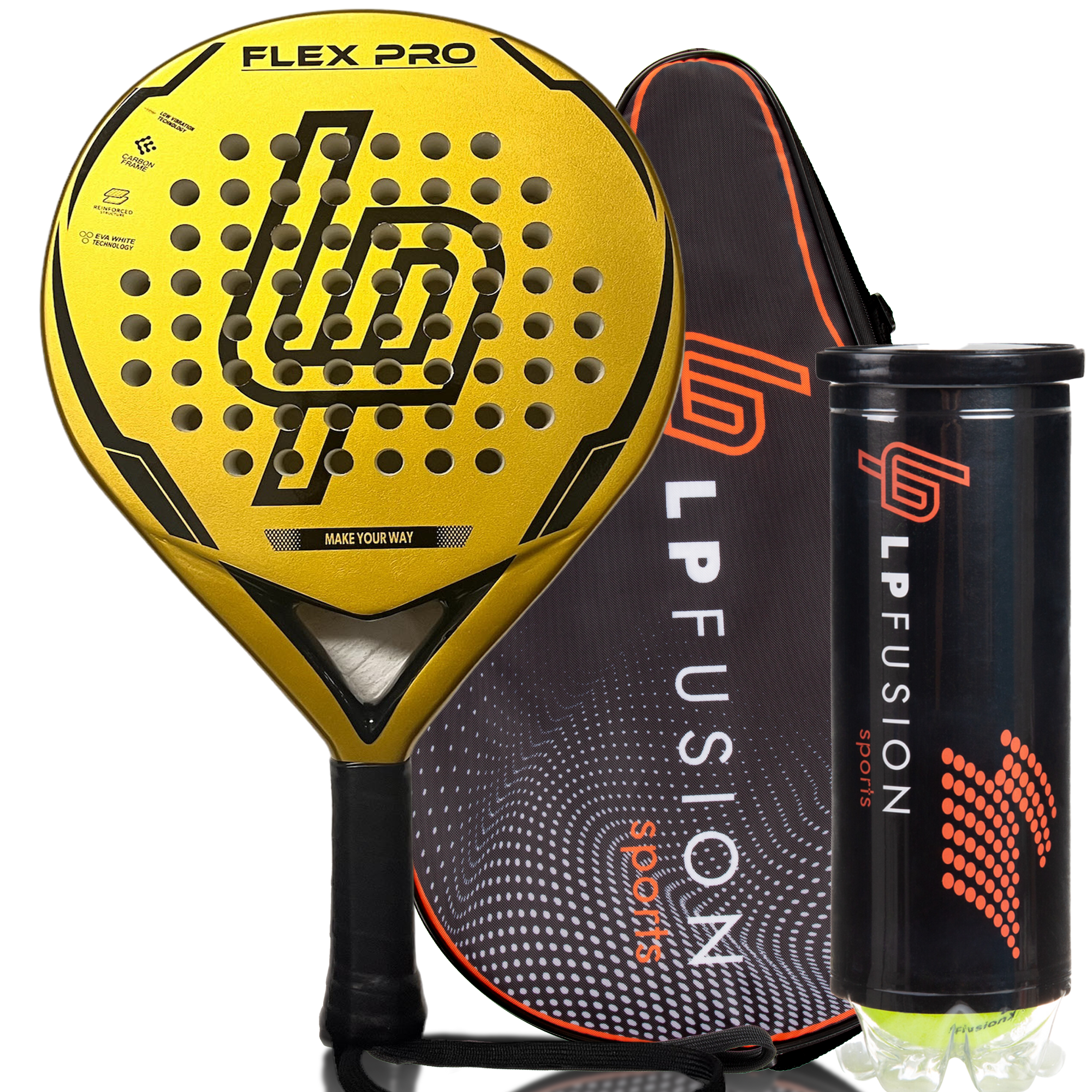 LP Fiberglass Flex Pro: All Skill Levels - Padel Racket