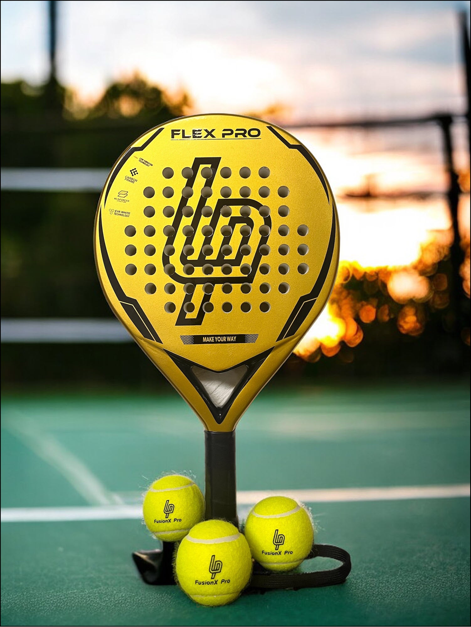 LP Fiberglass Flex Pro: All Skill Levels - Padel Racket