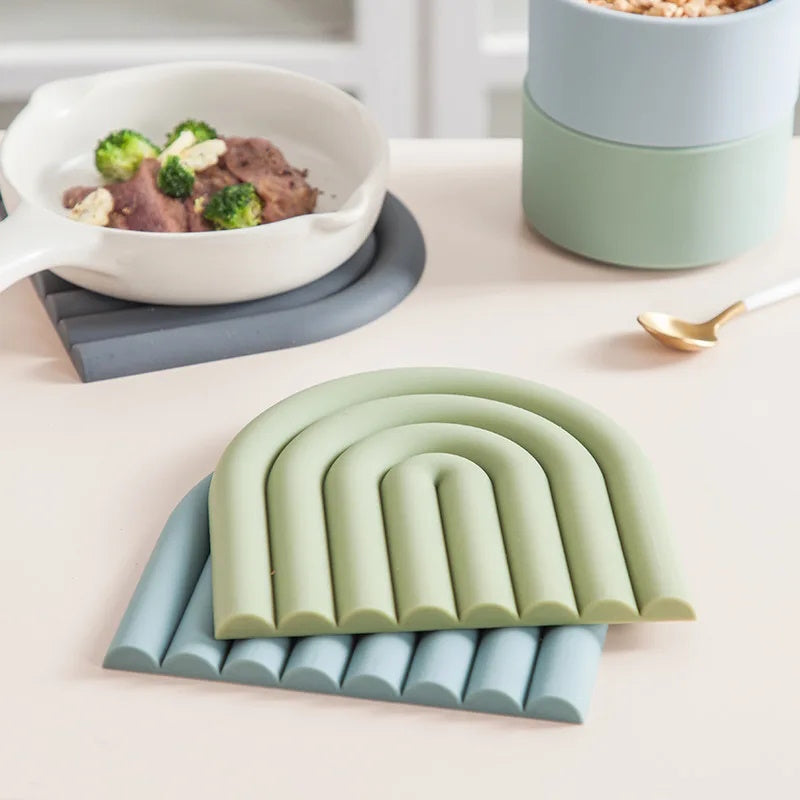 Sleek & Modern Silicone Table Placemats and Coaster Collection