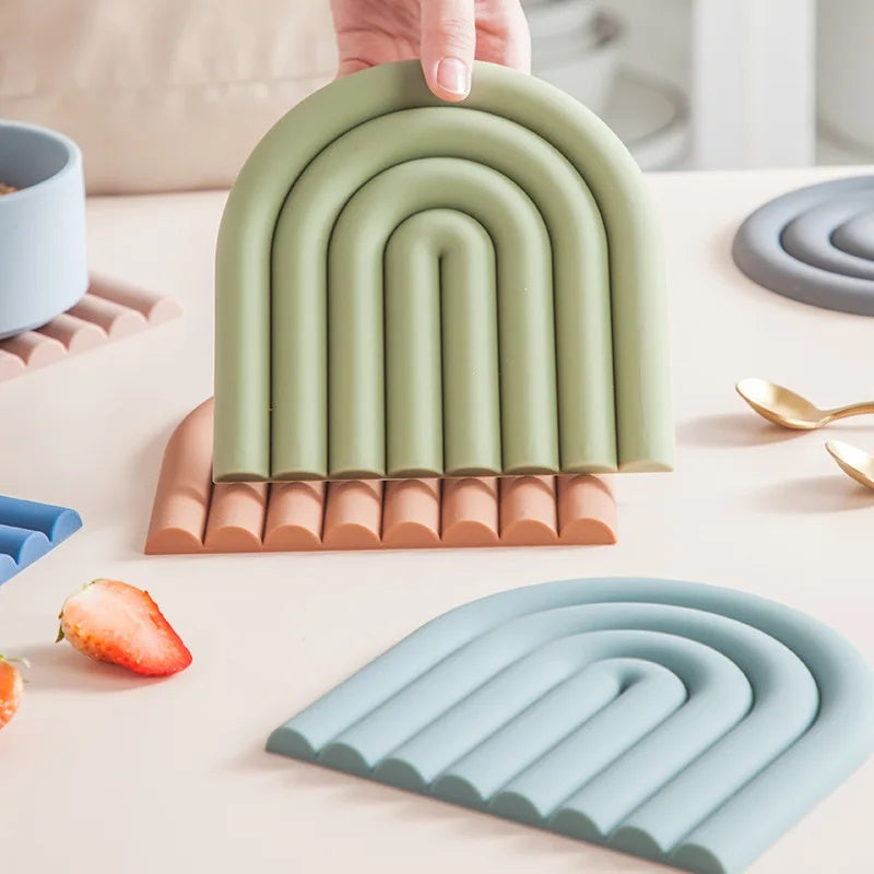 Sleek & Modern Silicone Table Placemats and Coaster Collection