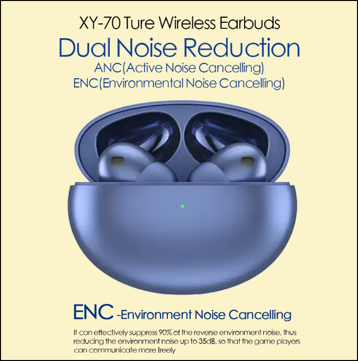 XY-70 Wireless Earbuds with ANC & ENC