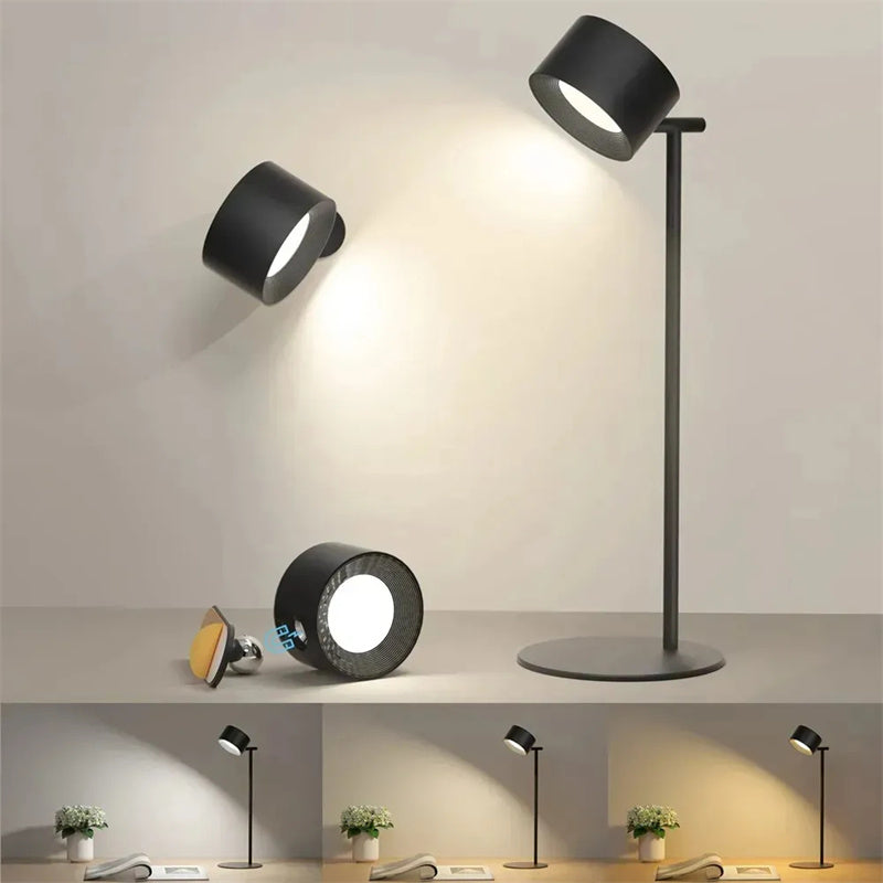 Versatile Magnetic LED Table Lamp with USB Charging