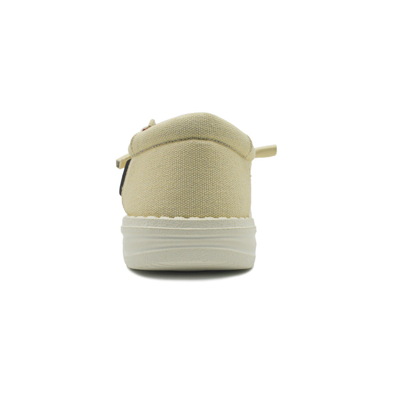 LP Fusion Terra Series Shoes - Lightweight, Breathable Microfiber & Canvas Casual Slip-On Shoes with Arch Support, Non-Slip Sole, and Elastic Laces - Ideal for Travel and Everyday Comfort