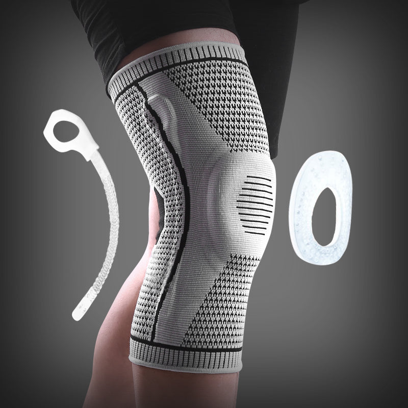 Compression Sports Silicone Spring Breathable Knee Pads