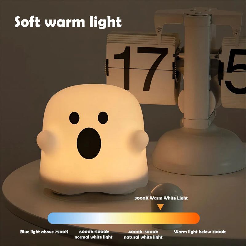 Silhouette Soft Glow - LED Silicone Ghost Nightlight