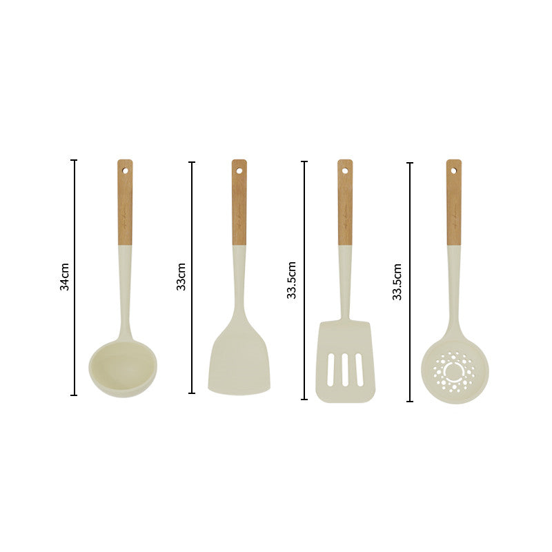 Household Heat-Resistant Silicone Kitchen Utensils Set