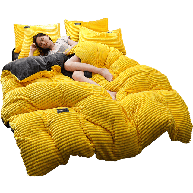 Polyester Flannel Velvet Fleece Bedding Set